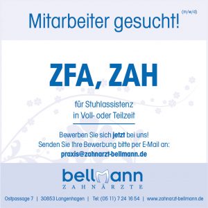 ZFA, ZAH Mitarbeiter gesucht